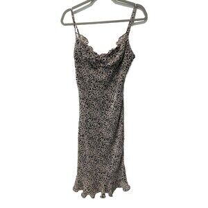 Vtg 90s Y2K Windsor Ruffle Slip Dress Fairy Grunge Size 11